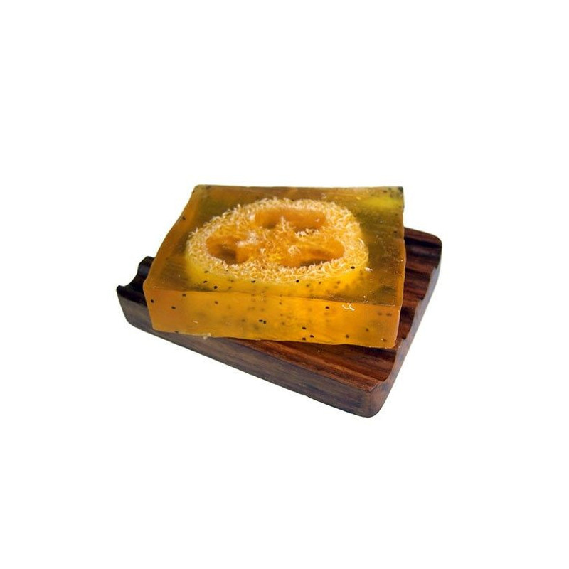 Savon Loofah - Un vrai baume à la framboise