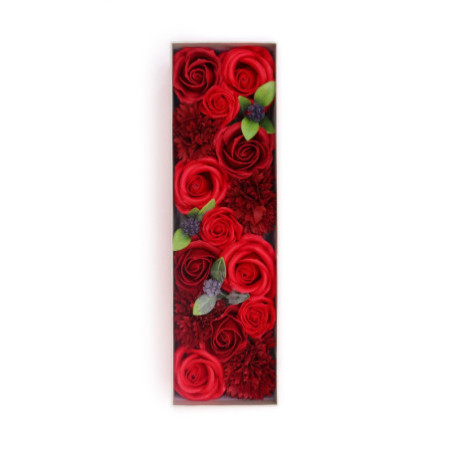 Longue boîte - Roses rouges classiques