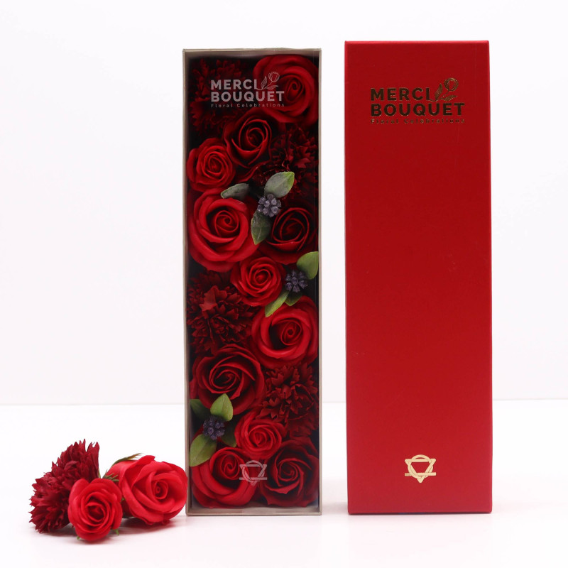 Longue boîte - Roses rouges classiques
