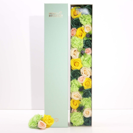 Boîte extra longue - Fêtes du printemps - Jaune et vert