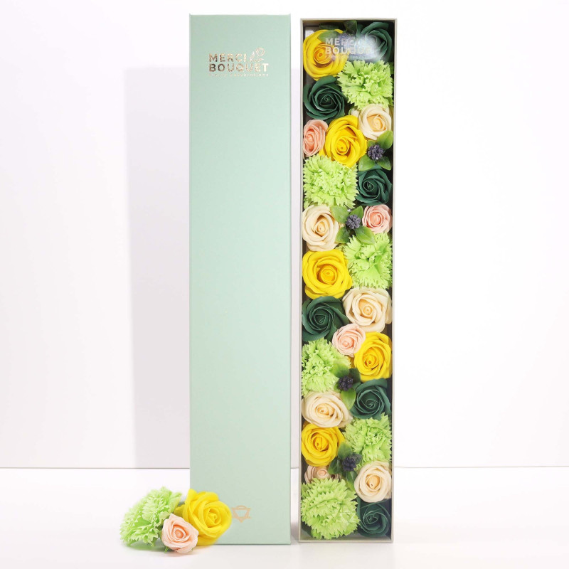 Boîte extra longue - Fêtes du printemps - Jaune et vert