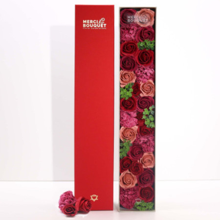 Boîte extra longue - Roses vintage