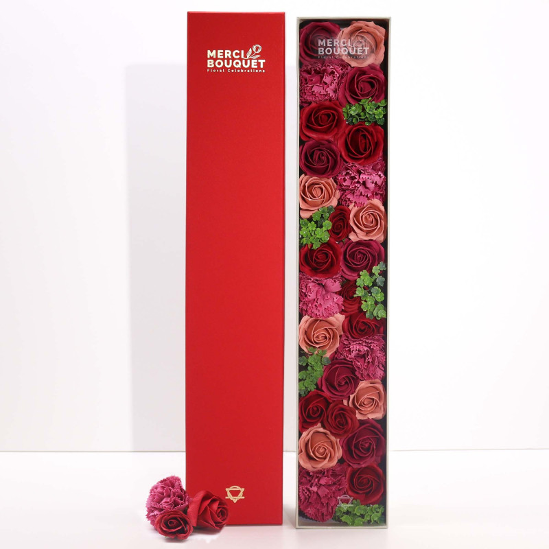 Boîte extra longue - Roses vintage