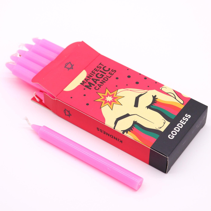 Bougies magiques Manifest (paquet de 12) - Rose - Déesse