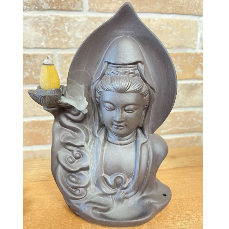 Brûleur d'encens à refoulement - Bouddha Serine