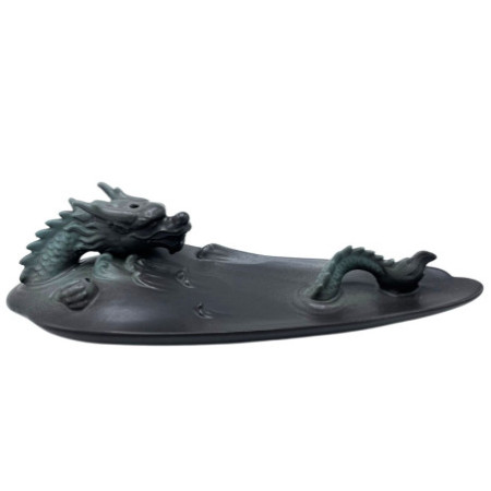 Brûleur d'encens à refoulement - Dragon dans la piscine aux détails surprenants