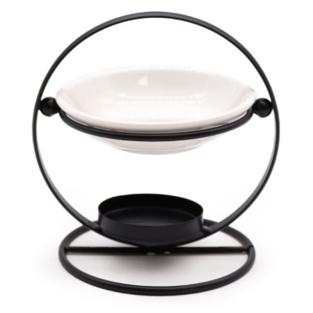 Support rond en céramique et métal
