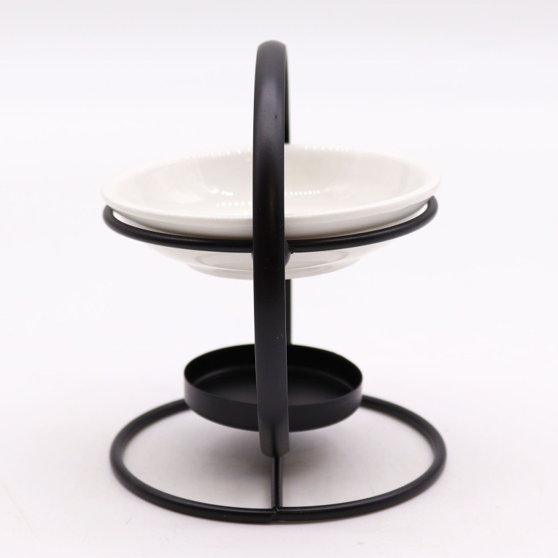 Support rond en céramique et métal