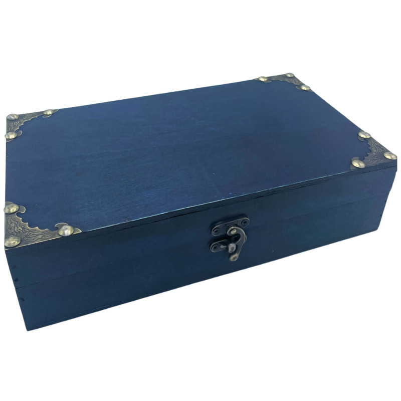 Coffret à thé/cadeau/panier - Bleu sarcelle
