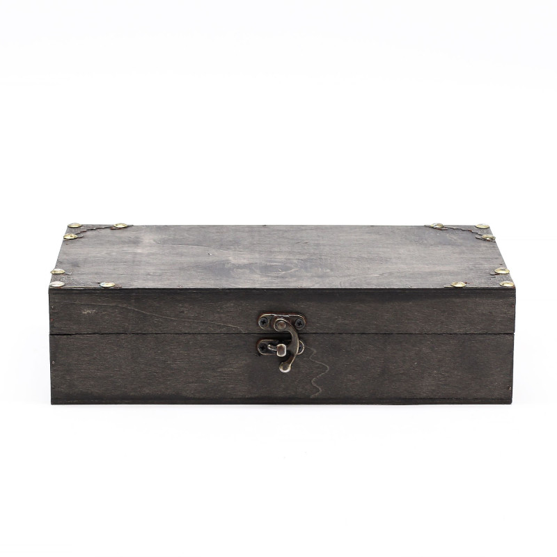 Coffret à thé / cadeau / panier - Gris