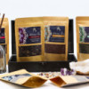 Coffret à thé / cadeau / panier - Gris