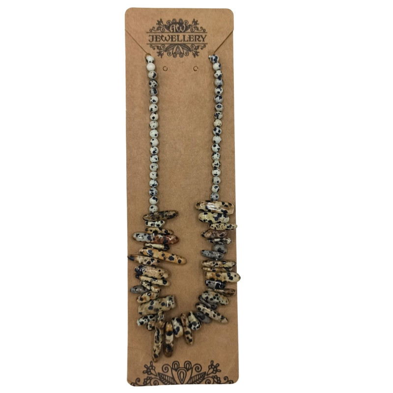 Collier de pierres précieuses Longstone - Pierre dalmate