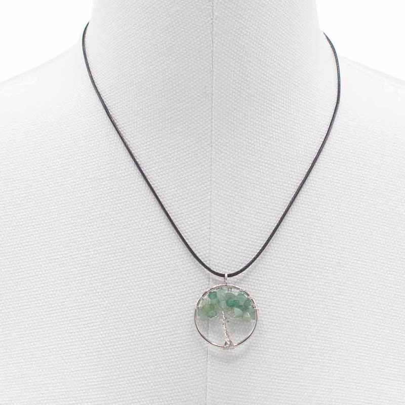 Pendentif Arbre de Vie - Jade