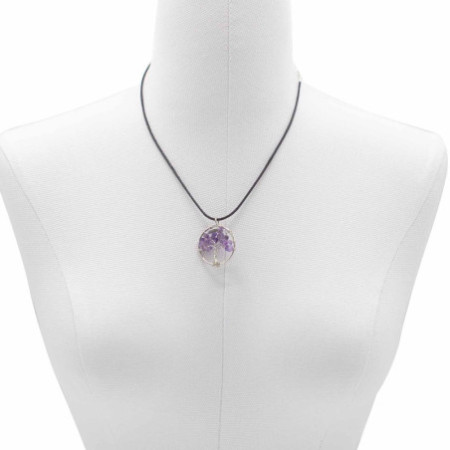 Pendentif Arbre de Vie - Améthyste
