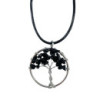 Pendentif Arbre de Vie - Agate Noire