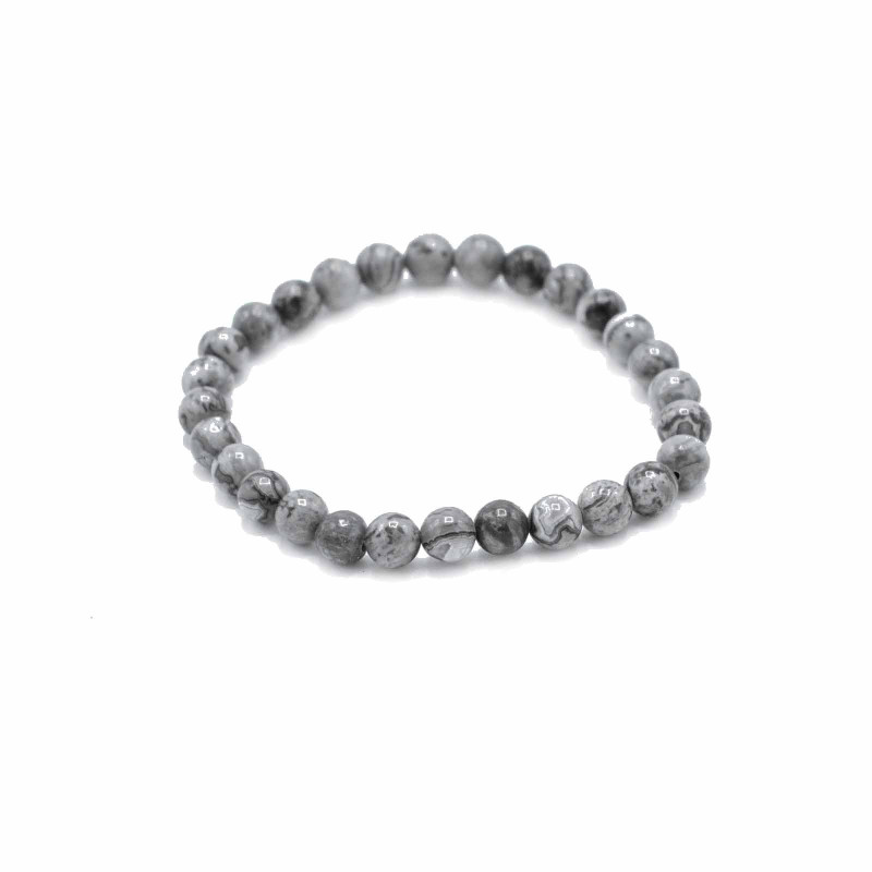 Bracelet de manifestation en pierres précieuses - Pierre cartographique - Prospérité