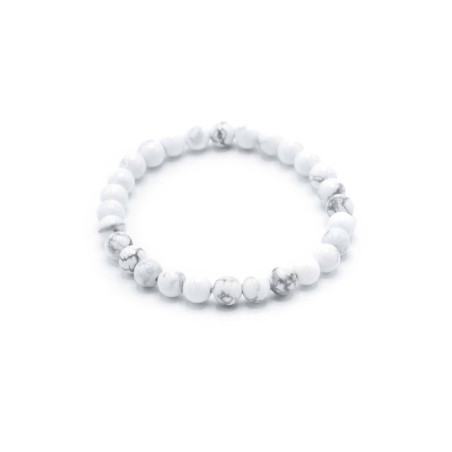 Bracelet Manifestation en Pierres Précieuses - Jaspe Blanc - Paix