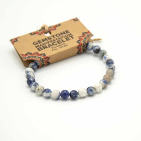 Bracelet Manifestation de Pierres Précieuses - Sodalite - Vérité