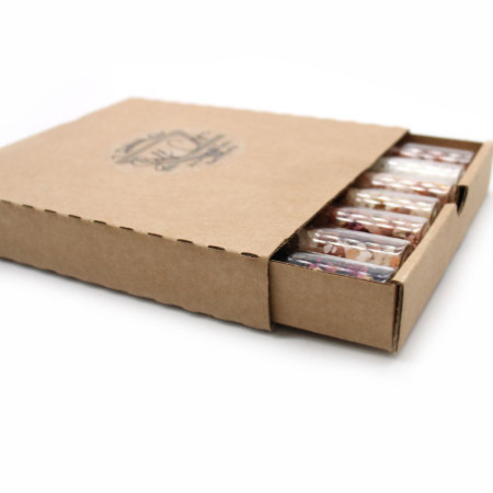 Sels de bain en flacons - Coffret cadeau de 7