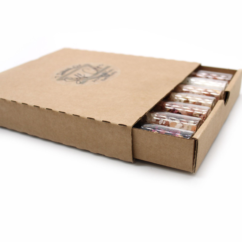 Sels de bain en flacons - Coffret cadeau de 7