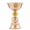 Coupe rituelle en cuivre avec arbre de vie 10x15cm