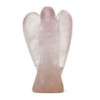 Ange en pierre précieuse sculpté à la main - Quartz rose