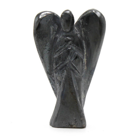 Ange en pierre précieuse sculptée à la main - Hématite