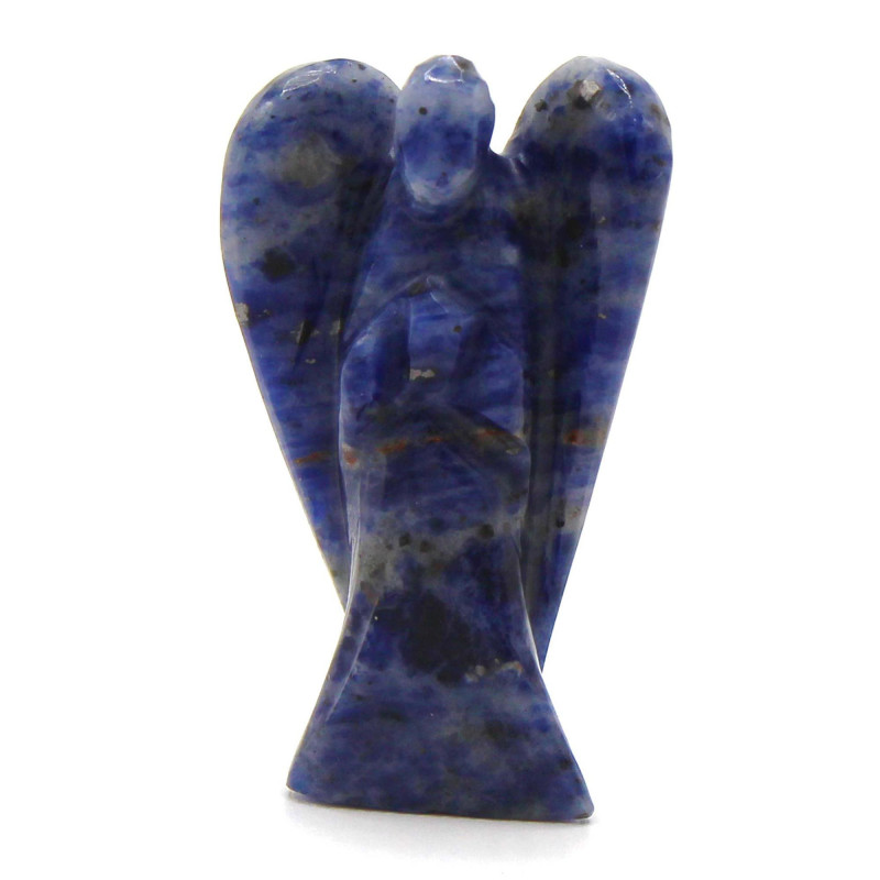 Ange en pierre précieuse sculptée à la main - Sodalite