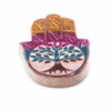 Porte-encens Hamsa en stéatite 9x6cm - Arbre de vie