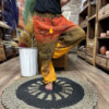 Pantalon de yoga et de festival - Imprimé High Cross Himalayan sur orange