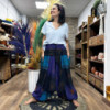 Pantalon de yoga et de festival - Imprimé Aladdin Himalaya sur violet