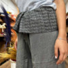 Pantalon de yoga et de festival - Mantra mandala pêcheur thaïlandais sur fond gris