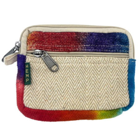 Pochette carrée en chanvre Tiedye