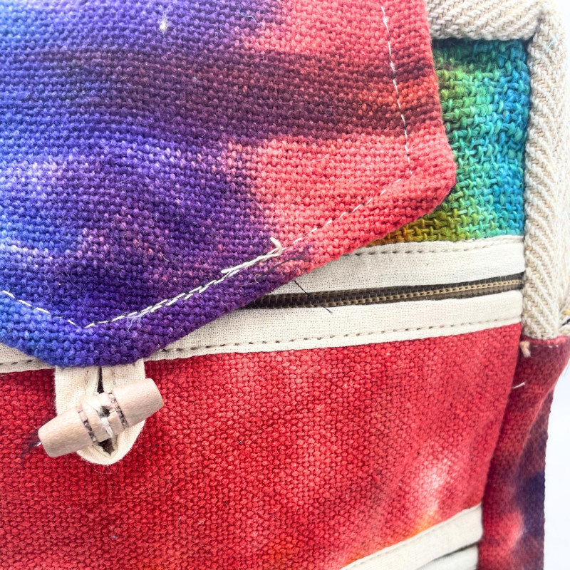 Sac Messegner en chanvre Tiedye 2 Zip & Flop