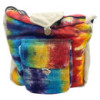 Sac d'étude en chanvre Tiedye avec poche avant
