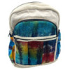Sac à dos moyen en chanvre Tiedye sans imprimé