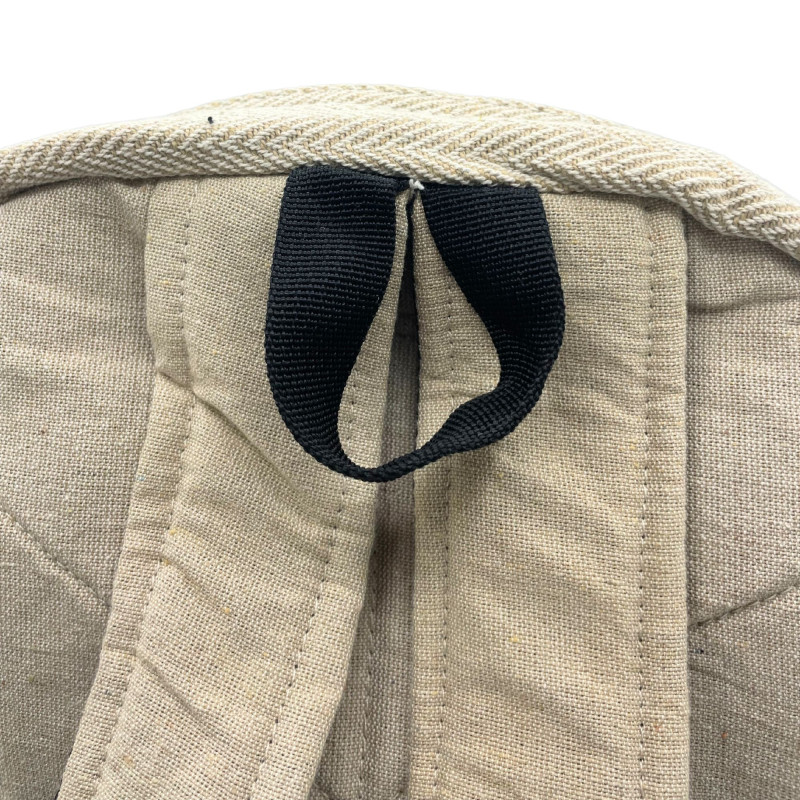 Sac à dos moyen en chanvre Tiedye sans imprimé