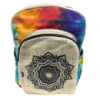Grand sac à dos en chanvre Tiedye - Mandala