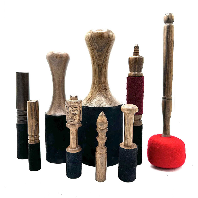 Bâton en bois - 14 cm - Sculpture Namasté