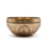 Bol de guérison tibétain gravé - 16 cm - Bouddha de l'arbre Bodhi