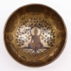 Bol de guérison tibétain gravé - 16 cm - Bouddha de l'arbre Bodhi