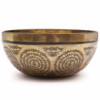 Bol de guérison tibétain gravé - 21 cm - Om et Bouddha