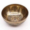 Bol de guérison tibétain gravé - 21 cm - 7 chakras et fleur de vie