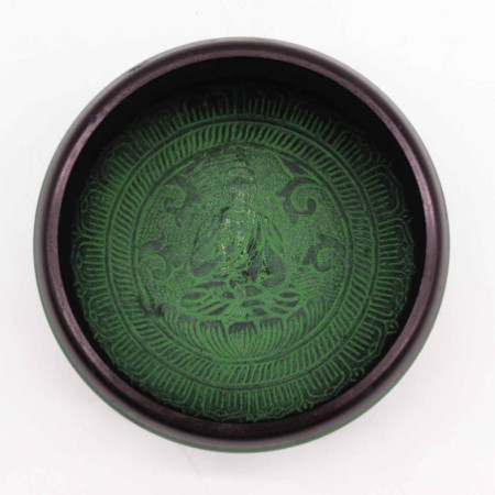 Bol chantant en poudre de terre - Mandala Bouddha - 16 cm
