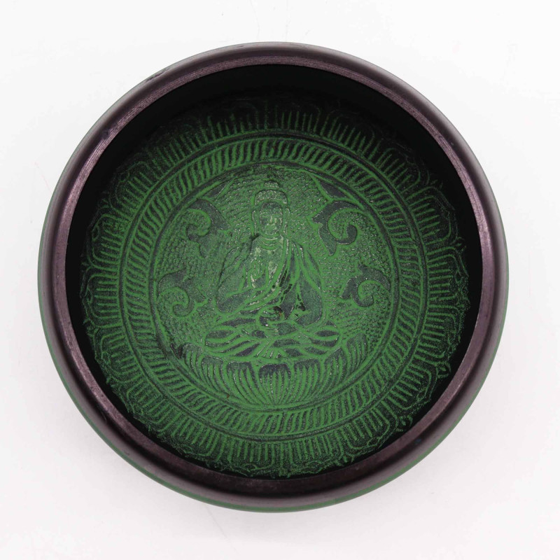 Bol chantant en poudre de terre - Mandala Bouddha - 16 cm