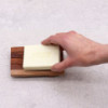 Porte-savon classique en acajou - Égouttoir à grille