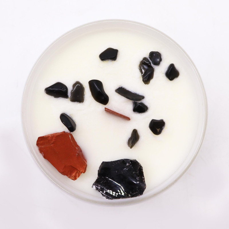 Bougies en cristal pour chakras - Chakra racine