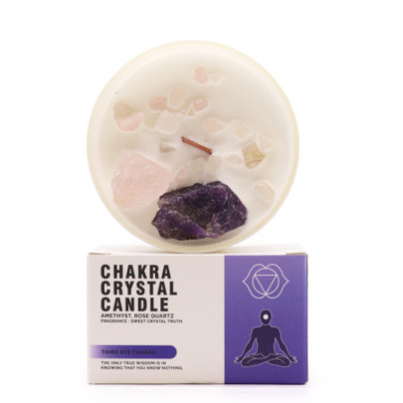 Bougies en cristal de chakra - Chakra du troisième œil