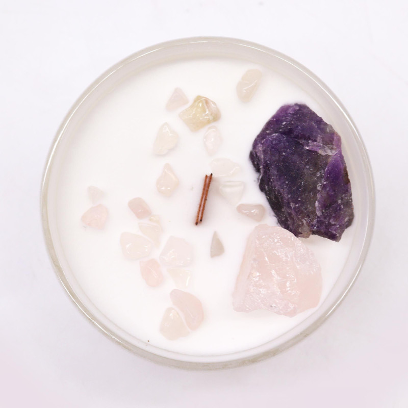 Bougies en cristal de chakra - Chakra du troisième œil
