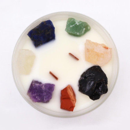 Grandes bougies en cristal Chakra - Seven Chakra